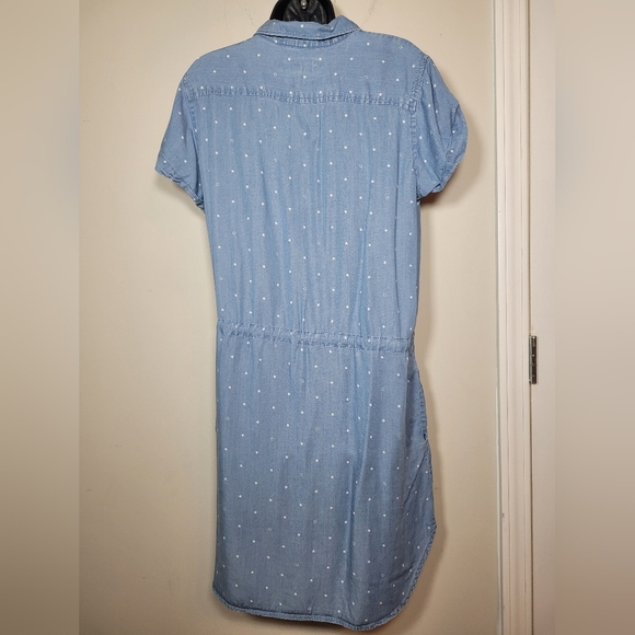 Thread and Supply Stars Button Front Shirt Dress sz L - Picture 4 of 9